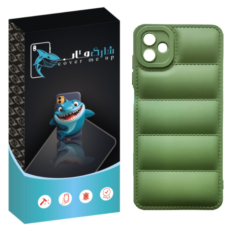 کاور شارک قاب مدل پافری مناسب برای گوشی موبایل سامسونگ Galaxy A04 / M04