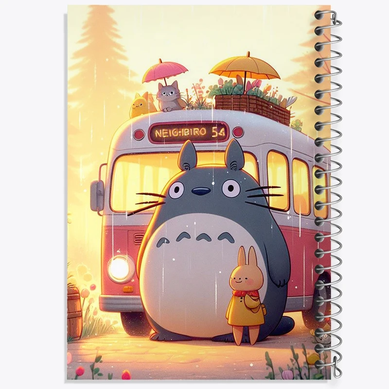 دفتر مشق 100 برگ خندالو طرح انیمه توتورو (Totoro) کد F1674