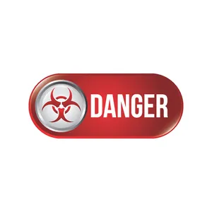 برچسب بدنه خودرو رایسان طرح danger کد st033