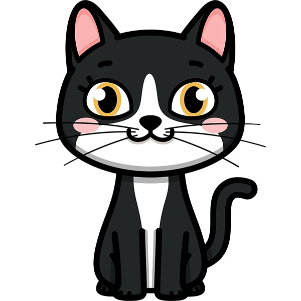 استیکر پارچه و لباس پاد آفرین گربه کد 5323