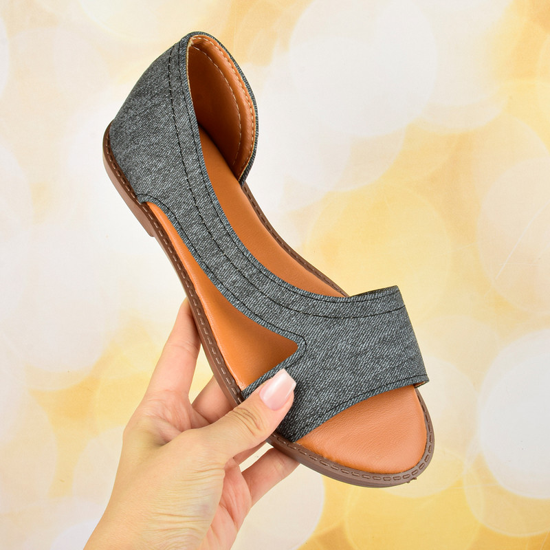 صندل زنانه نیکتا مدل آدورینا جین BK.4043