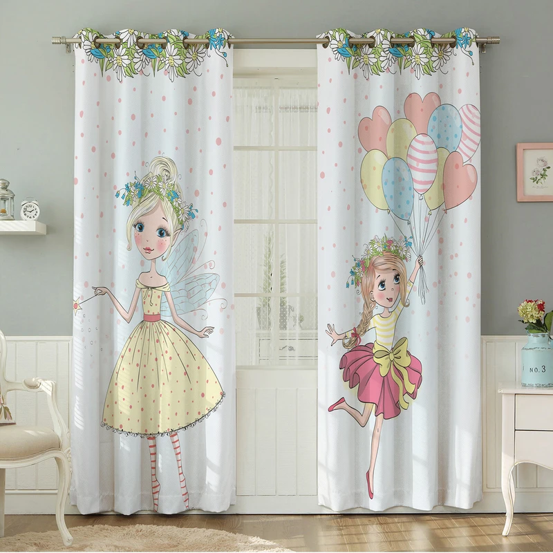 پرده نیروانا طرح  کودک مدل مخمل کد 4682 سایز 140×280 سانتی متر