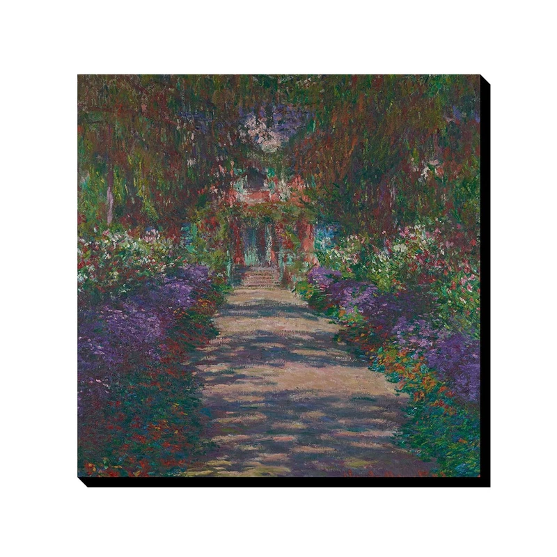 تابلو ترمه طراحان ایده طرح مسیری در باغ مونه از مونه کد art0229