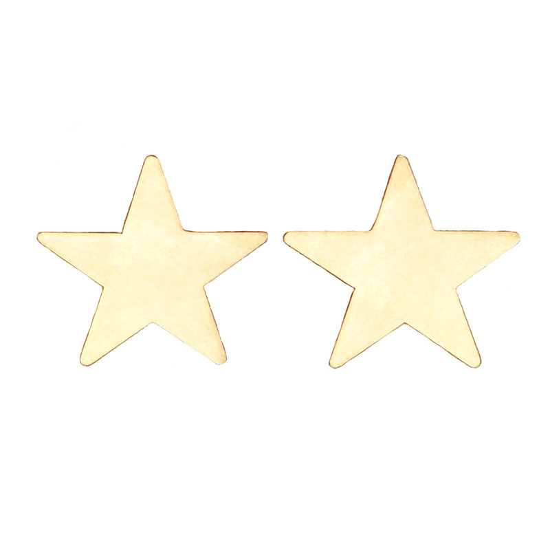 گوشواره طلا 18 عیار زنانه کرابو طرح ستاره مدل Kr5026