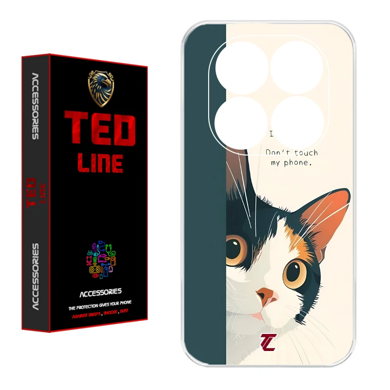 کاور تدلاین طرح گربه کد 1222 مناسب برای گوشی موبایل شیائومی Poco X7 / Redmi Note 14 Pro 4G