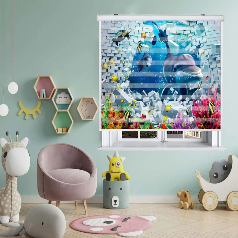 پرده زبرا زیو مدل K3075 سایز 150x200 سانتی متر