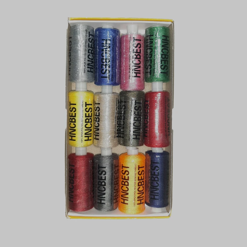 نخ خیاطی مدل ds بسته 12 عددی