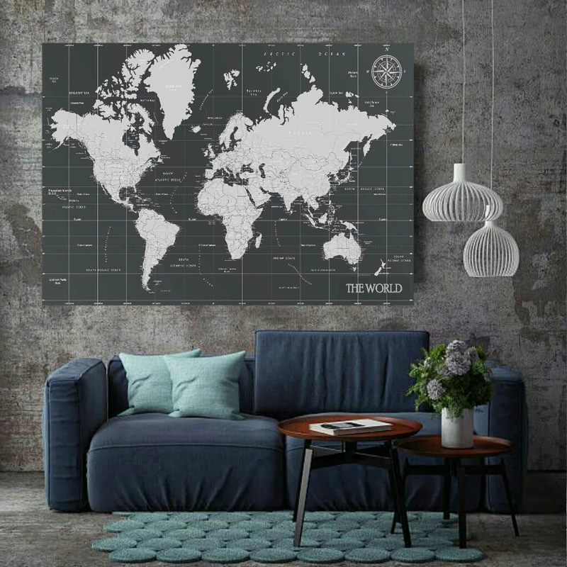  پوستر طرح نقشه آنتیک جهان مدل PO1253