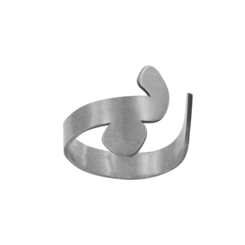 انگشتر نقره زنانه دلی جم طرح ب کد D 578