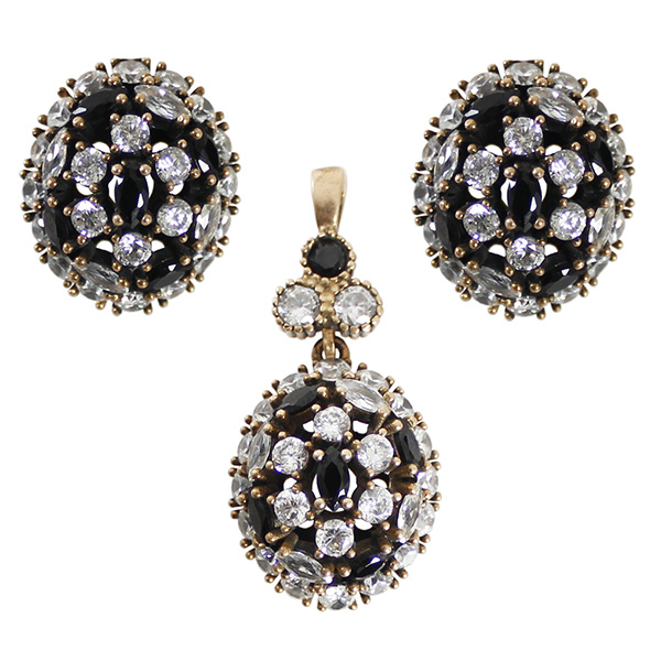 نیم ست نقره زنانه کد 66541