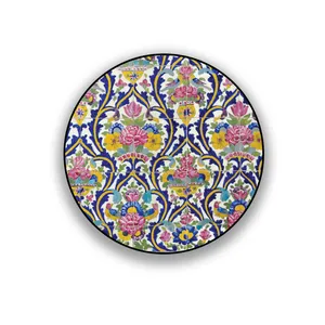 زیر لیوانی طرح کاشی سنتی