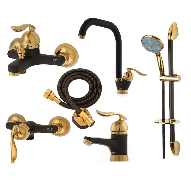 ست شیرآلات فاخته مدل قهرمان سازه MT-2KH مجموعه 6 عددی