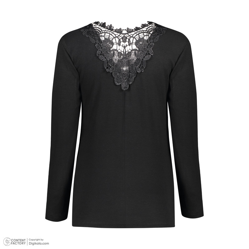 بلوز آستین بلند زنانه مدل پشت گیپور کد 110303.3
