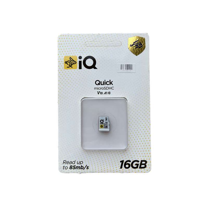 کارت حافظه microSDXC آی کیو کلاس 10 استاندارد U1 مدل V10 A1 ظرفیت 16 گیگابایت کارت حافظه microSDXC آی کیو کلاس 10 استاندارد U1 مدل V10 A1 ظرفیت 16 گیگابایت