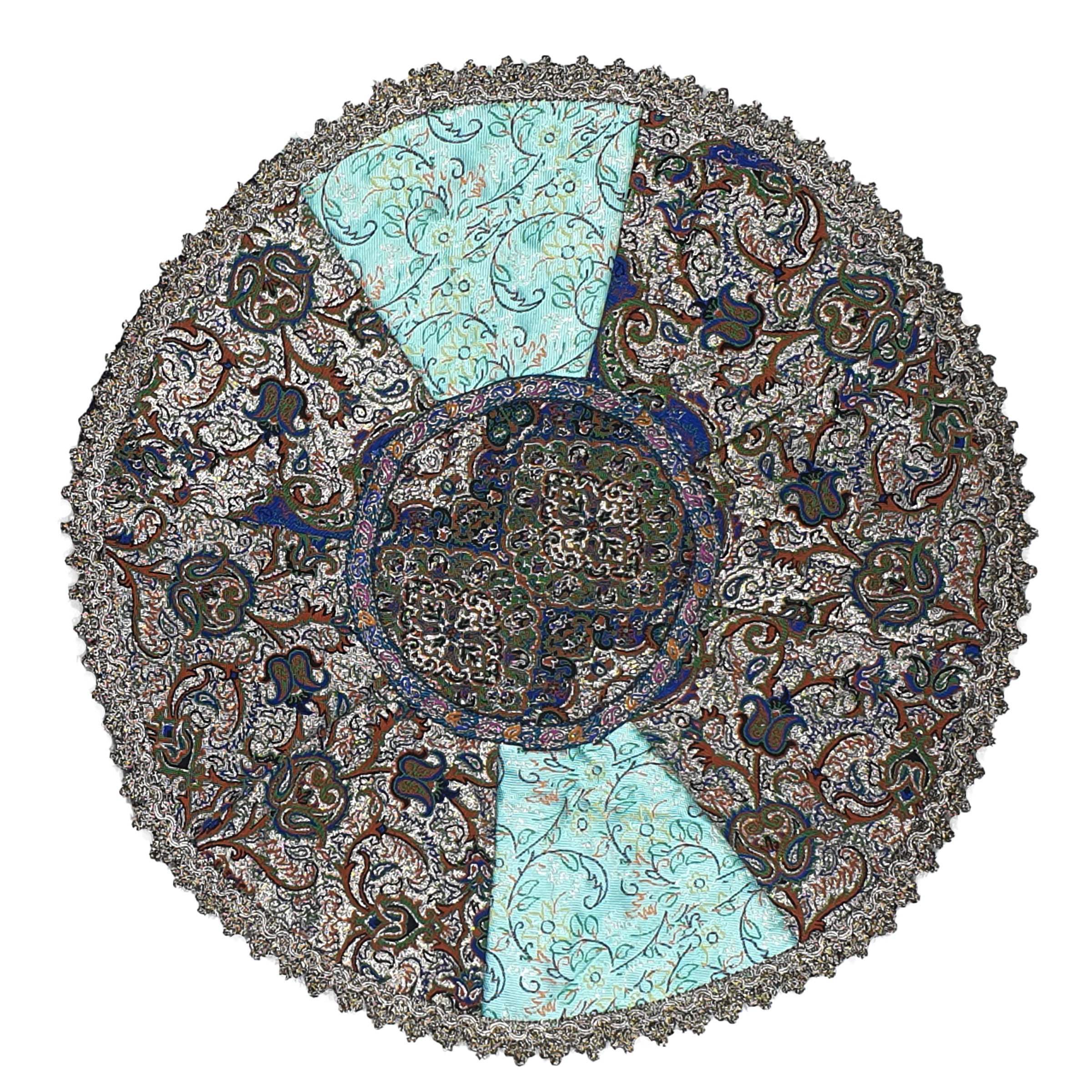 رومیزی ترمه مدل گوهر کد 6584