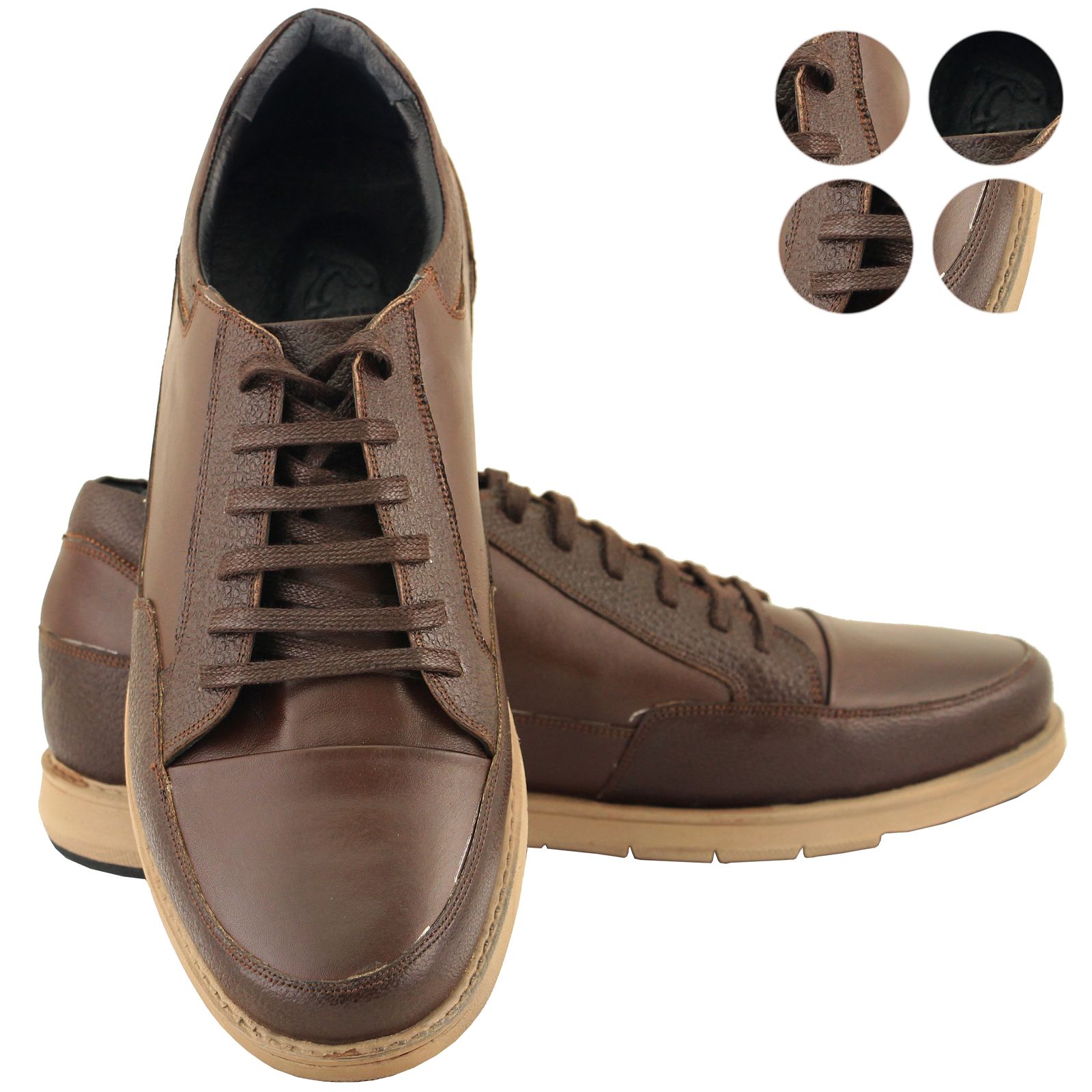 کفش روزمره مردانه چرم بارز مدل DK103.qa -  - 7