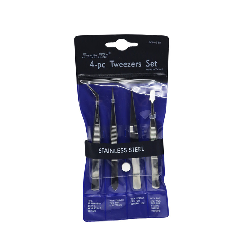 انبر پنس پروسکیت مدل YP-4-PC/808-389 مجموعه 4 عددی