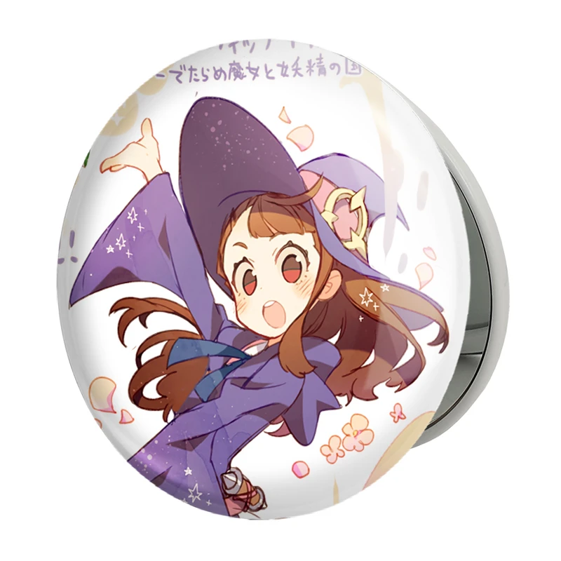 آینه جیبی خندالو طرح اکو انیمه جادوگران کوچک Little Witch Academia مدل تاشو کد 22919 