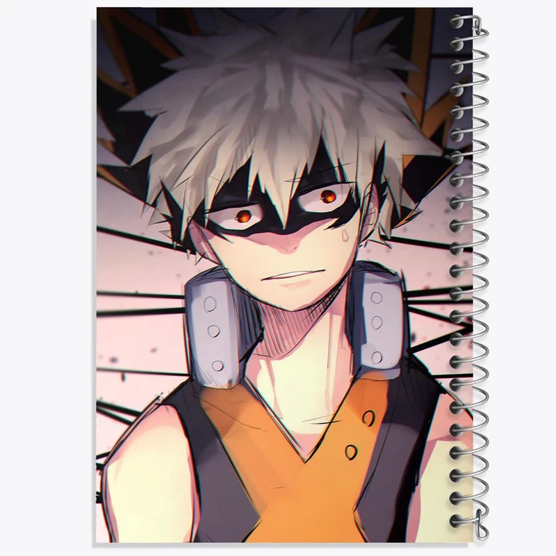 دفتر مشق 100 برگ خندالو طرح باکوگو انیمه آکادمی قهرمان من کد 16122