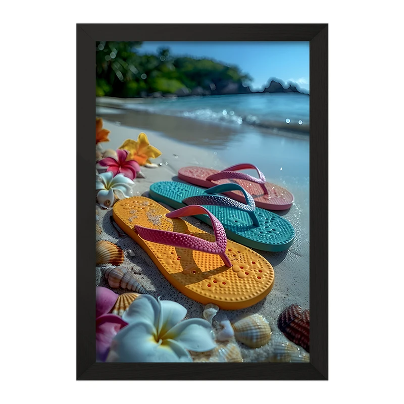 تابلو خندالو مدل ساحل و تابستان کد F11572