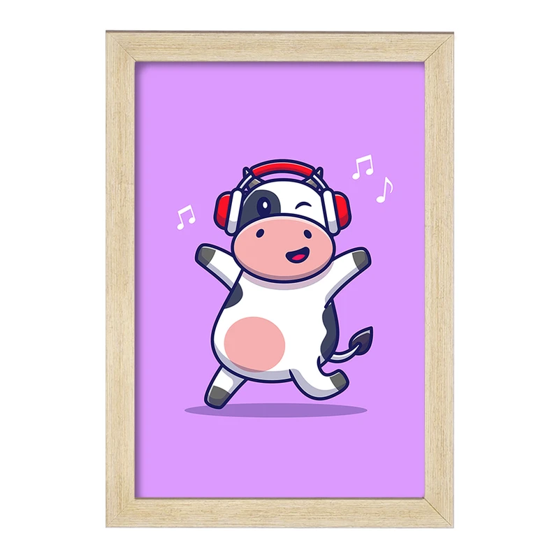 تابلو خندالو مدل گاو  کد 7026