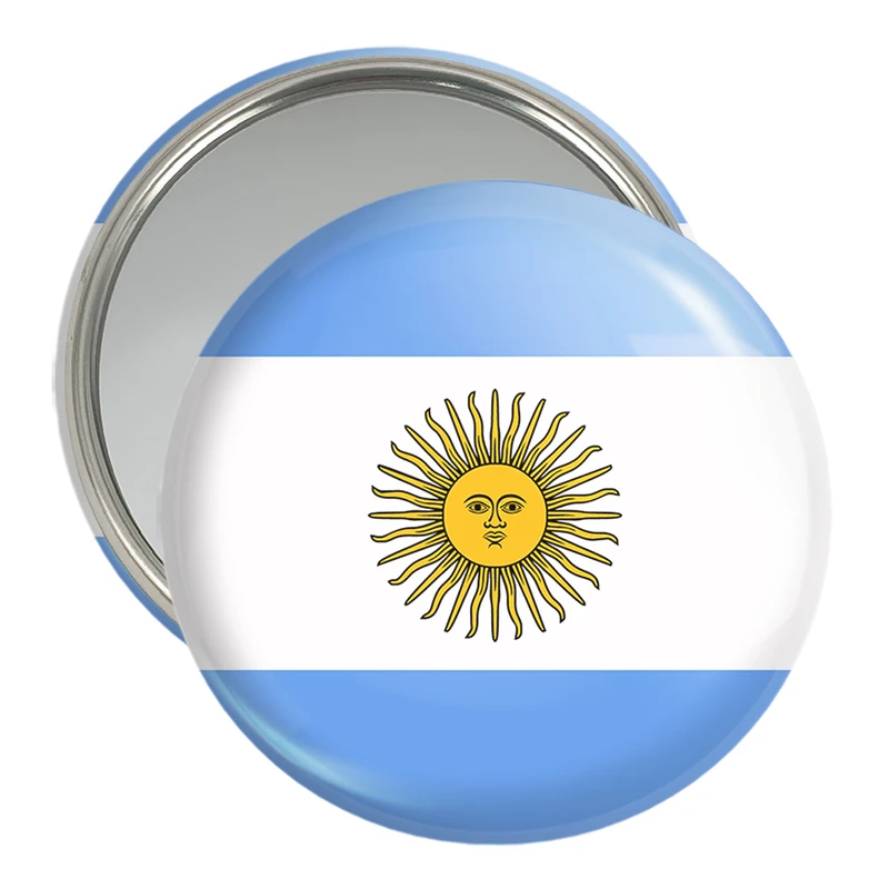 آینه جیبی خندالو مدل پرچم آرژانتین   کد 1976