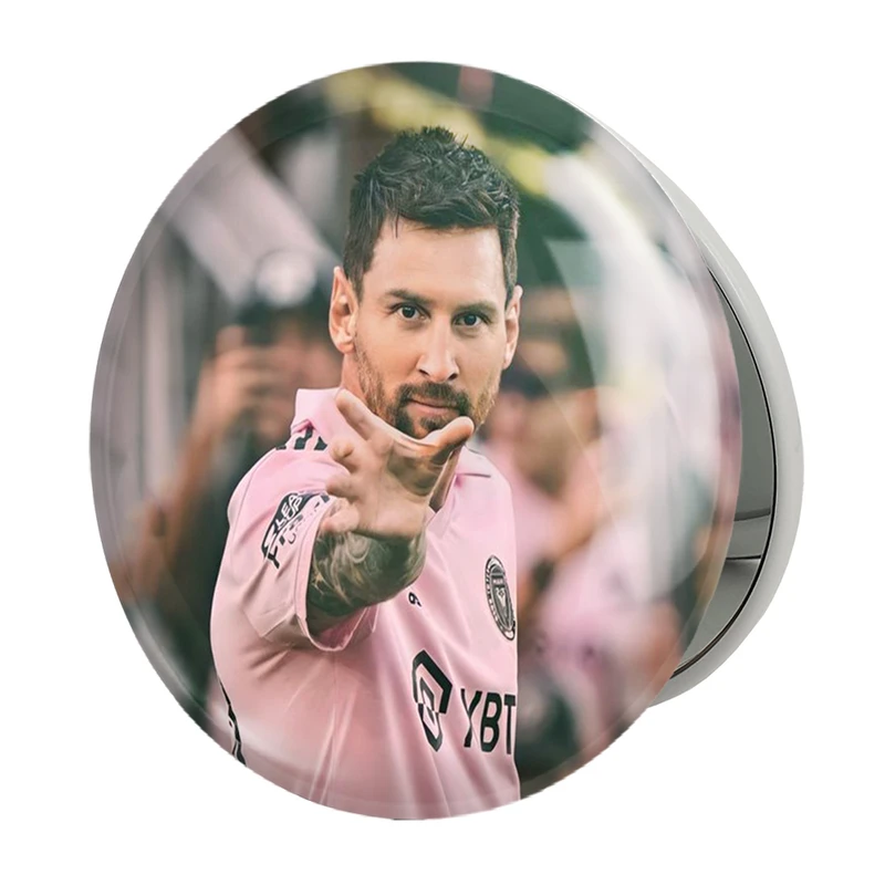 آینه جیبی خندالو طرح لیونل مسی مدل تاشو کد 36470