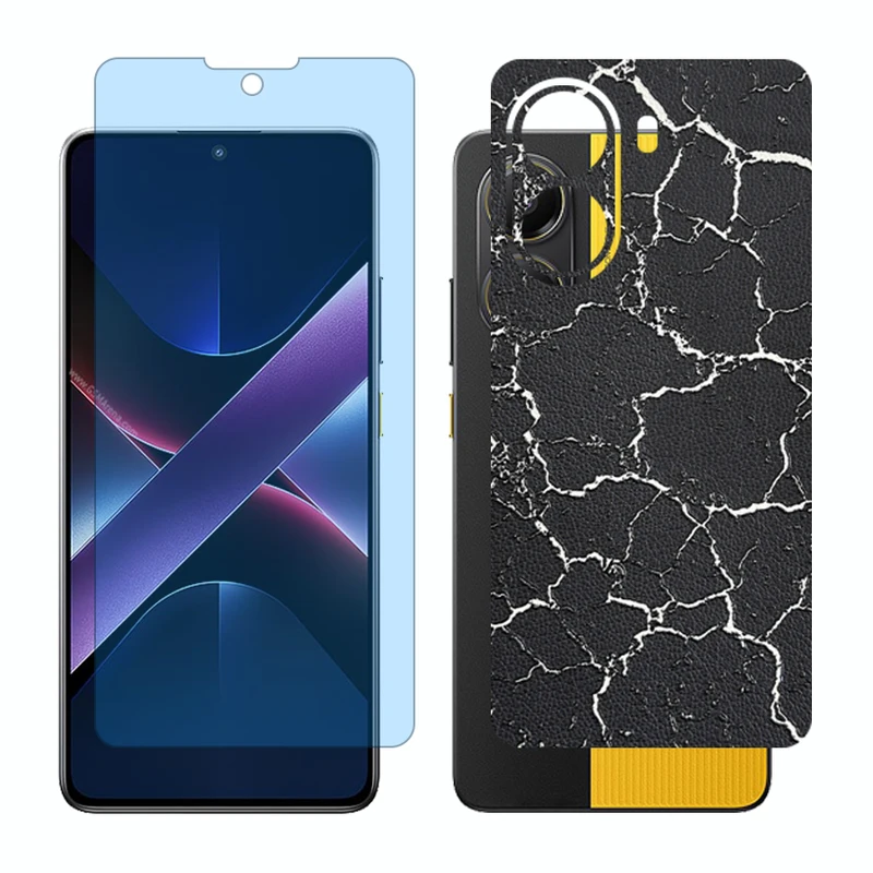 محافظ صفحه نمایش آنتی بلو گلس مدل Together مناسب برای گوشی موبایل شیائومی Poco X7 Pro به همراه برچسب پوششی پشت گوشی