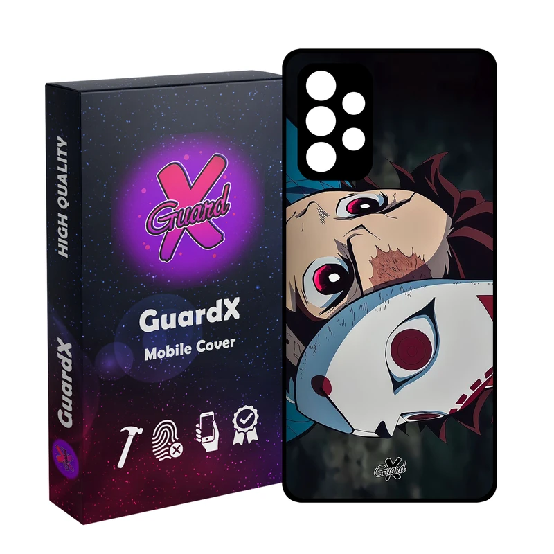 کاور گارد ایکس طرح تانجیرو کامادو انیمه مدل Glass10562 مناسب برای گوشی موبایل سامسونگ Galaxy A52/A52S