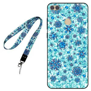 Megafone Snow Flake 0014 Cover For Huawei Y9 2018 Mobile Neckband 