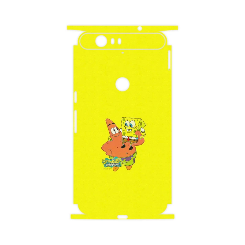 برچسب پوششی ماهوت مدل SpongeBob SquarePants-FullSkin مناسب برای گوشی موبایل گوگل Nexus 6P
