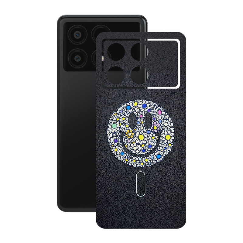 برچسب پوششی ریمکس مدل Leth طرح لبخند مناسب برای گوشی موبایل شیائومی Poco X6 Pro