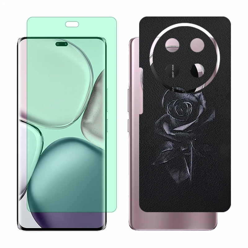 محافظ صفحه نمایش گرین لایت گلس مدل Together مناسب برای گوشی موبایل آنر X9c به همراه برچسب پوششی