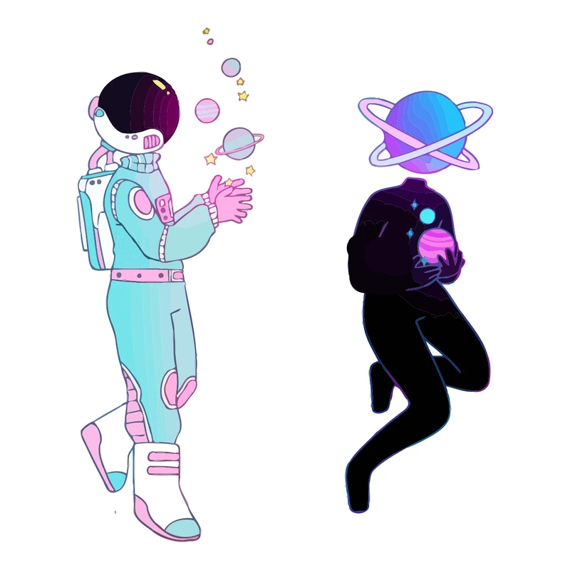 برچسب لپ تاپ پویا مارکت طرح فضا کد 773