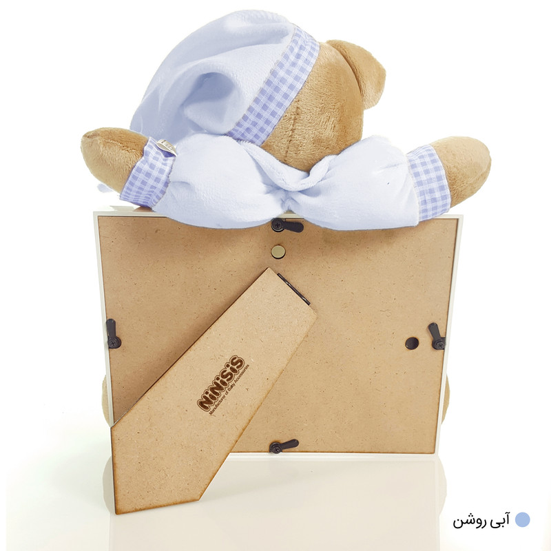 قاب عکس کودک نی نی سیس مدل خرس نانان کد GH-N-Blu/13x18