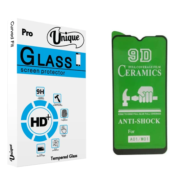 محافظ صفحه نمایش سرامیکی يونيک مدل +Clear مناسب برای گوشی موبایل سامسونگ Galaxy A01/M01