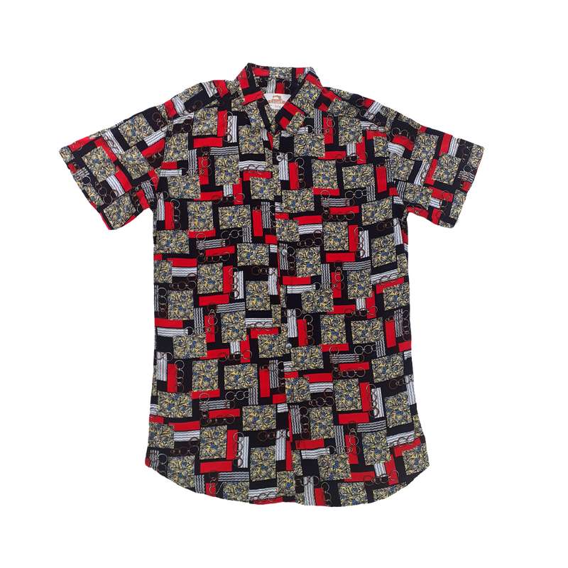 پیراهن آستین کوتاه مردانه مدل نخی کد 01