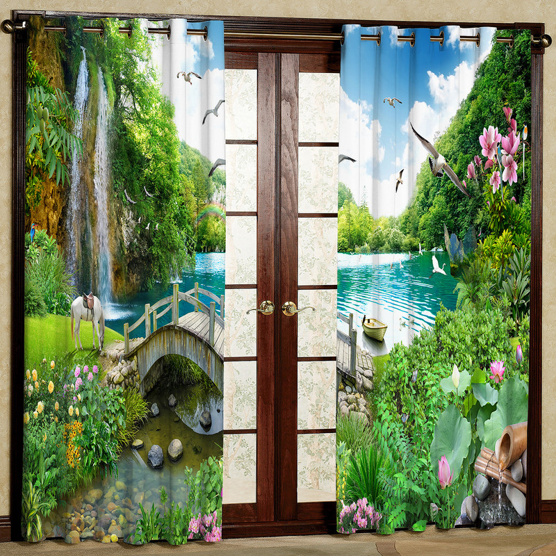  پرده مدل مخمل پانچی کد 4800 سایز 140x280 سانتی متر