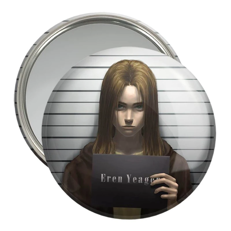 آینه جیبی خندالو مدل ارن یگر انیمه اتک آن تایتان Attack on Titan کد 11048