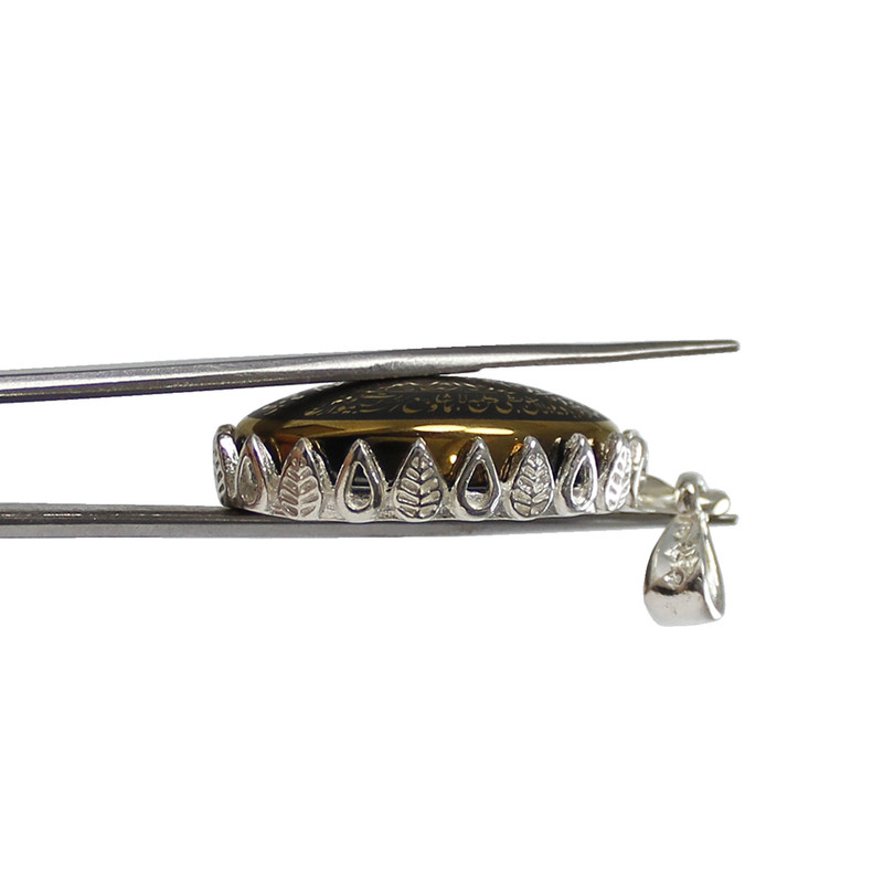 آویز گردنبند نقره زنانه مدل آیة الکرسی و سوره توحید کد 69840