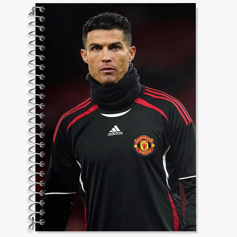 دفتر زبان 50 برگ خندالو مدل دو خط طرح کریستیانو رونالدو کد 13946