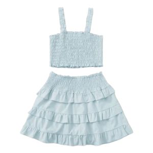 نقد و بررسی ست نیم تنه و دامن زنانه مدل نخی تابستانه رنگ آبی توسط خریداران