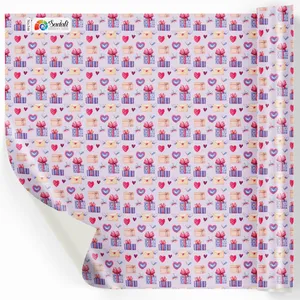 کاغذ کادو صدفی طرح گیفت بسته 5 عددی