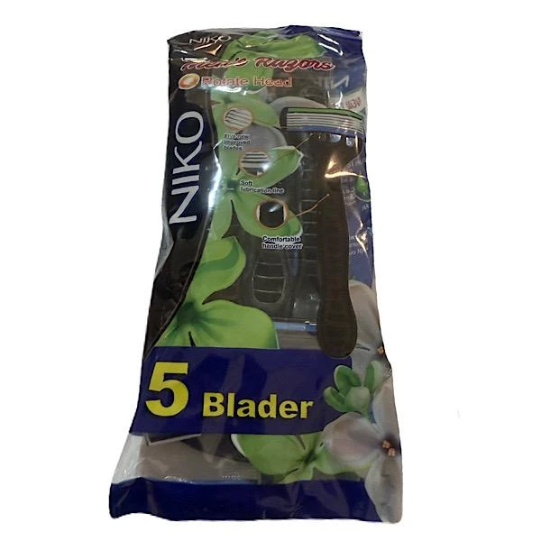 خود تراش مردانه نیکو مدل 5 لبه بسته 4 عددی