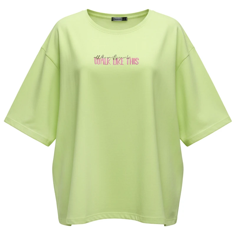 تی‌شرت  اورسایز آستین کوتاه زنانه مدل SEP-MODSAZ-DB052