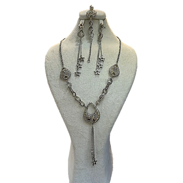 نیم ست نقره زنانه مدل glsr-28100 نیم ست نقره زنانه مدل glsr-28100