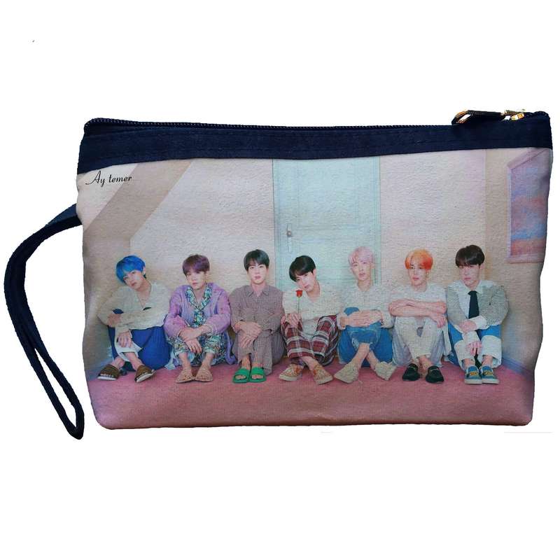 کیف لوازم آرایش زنانه آی تمر مدل بی تی اس کد 215