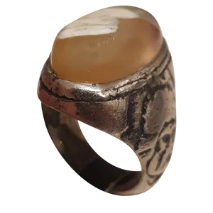 انگشتر نقره مردانه مدل عقیق سلیمانی حجرالمراد کد ASHM113240