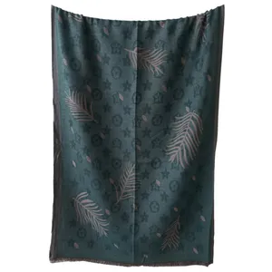 شال زنانه لویی ویتون مدل دورو موهر پاییزی زمستانی