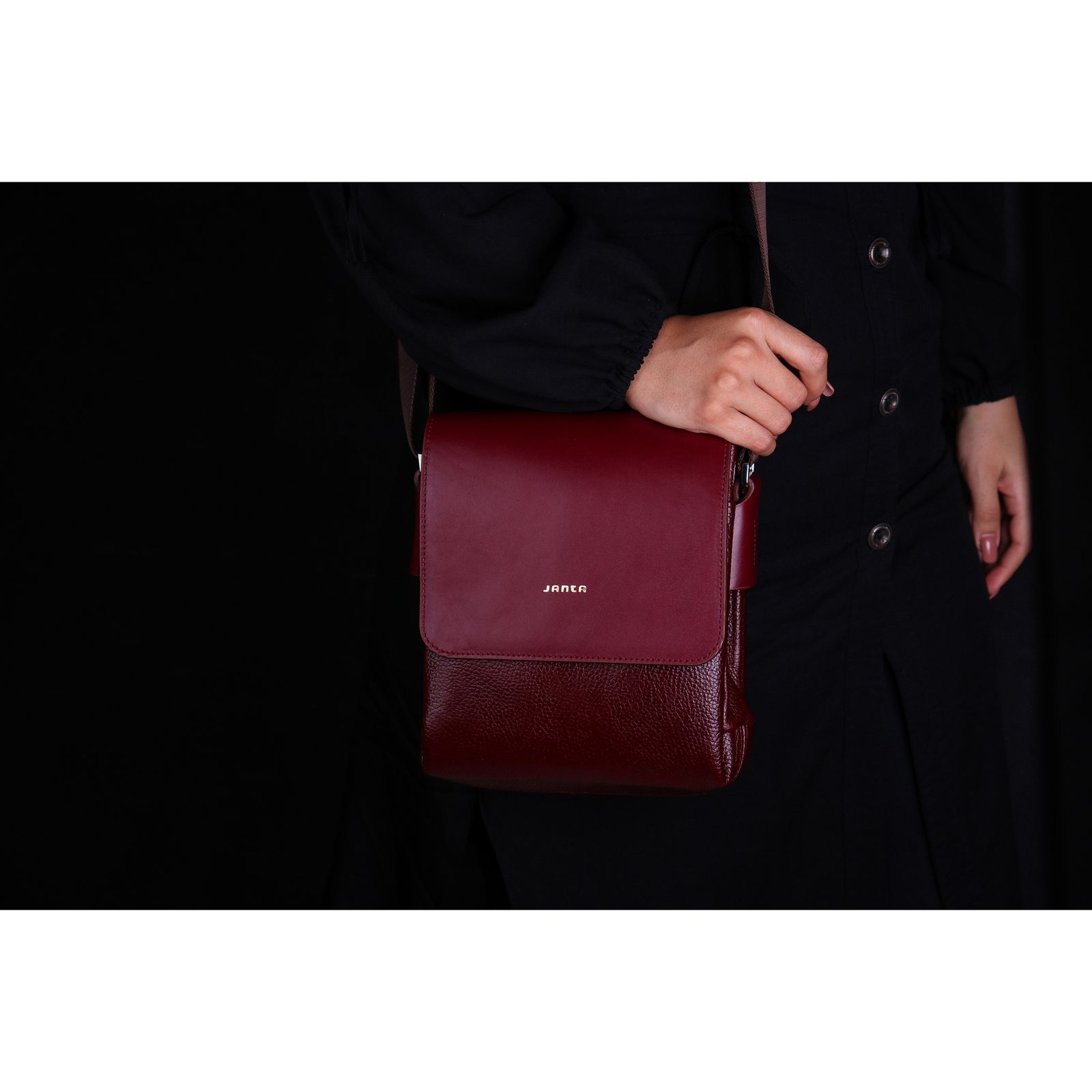 کیف رودوشی چرم جانتا مدل D012 -  - 55
